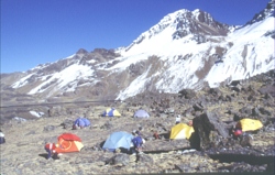 Unser Lager mit dem Cerro Negro