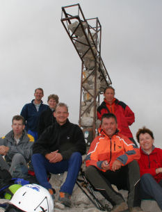 Am Gipfel des Col Ombert