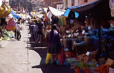 Indiomarkt in Huaraz