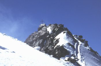 Der Gipfel des Lagginhorns, 4010m